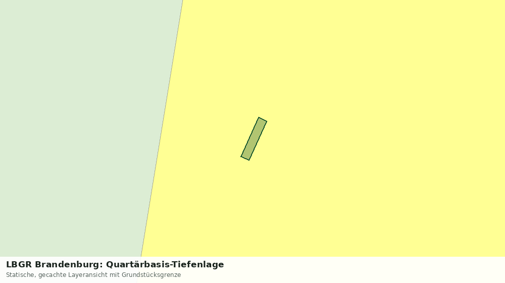 Statische Kartenansicht: LBGR Brandenburg: Quartärbasis-Tiefenlage