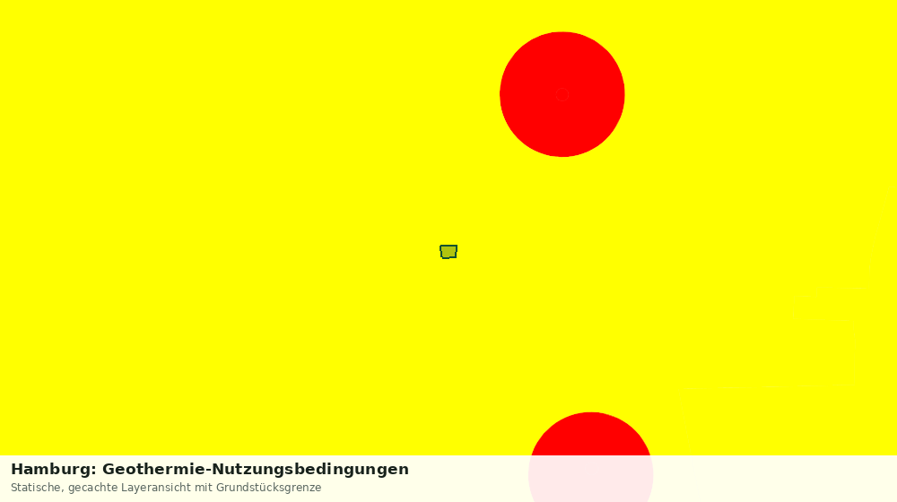 Statische Kartenansicht: Hamburg: Geothermie-Nutzungsbedingungen