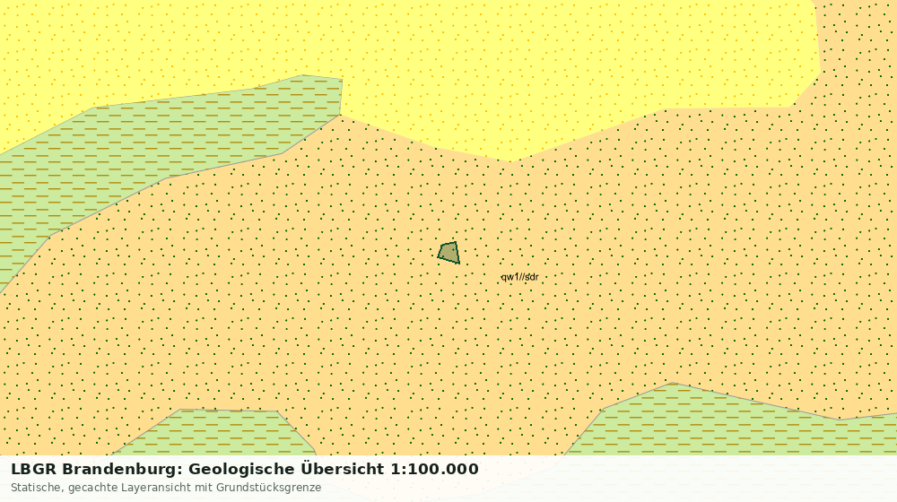 Statische Kartenansicht: LBGR Brandenburg: Geologische Übersicht 1:100.000