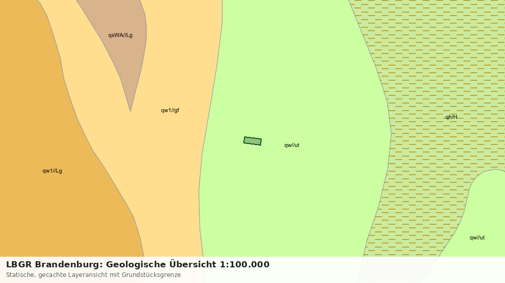 Statische Kartenansicht: LBGR Brandenburg: Geologische Übersicht 1:100.000