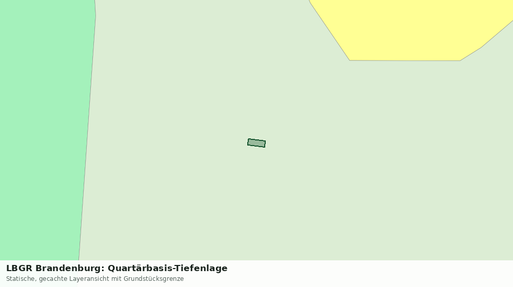 Statische Kartenansicht: LBGR Brandenburg: Quartärbasis-Tiefenlage