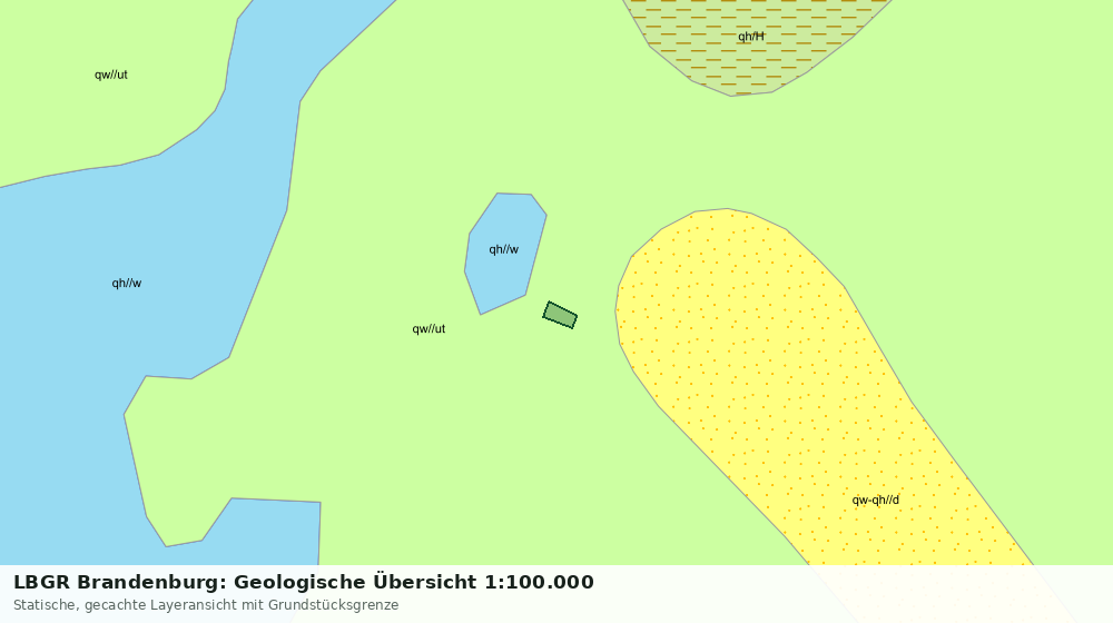 Statische Kartenansicht: LBGR Brandenburg: Geologische Übersicht 1:100.000