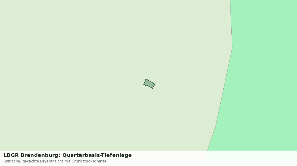 Statische Kartenansicht: LBGR Brandenburg: Quartärbasis-Tiefenlage