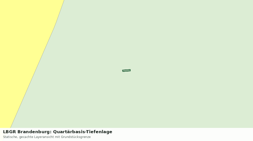 Statische Kartenansicht: LBGR Brandenburg: Quartärbasis-Tiefenlage