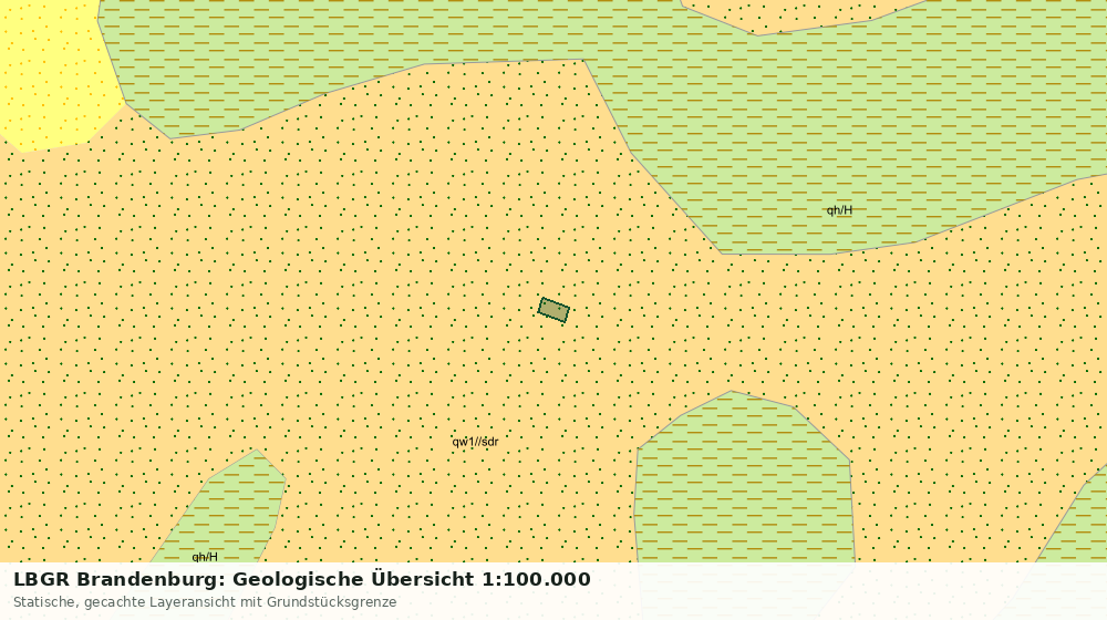 Statische Kartenansicht: LBGR Brandenburg: Geologische Übersicht 1:100.000