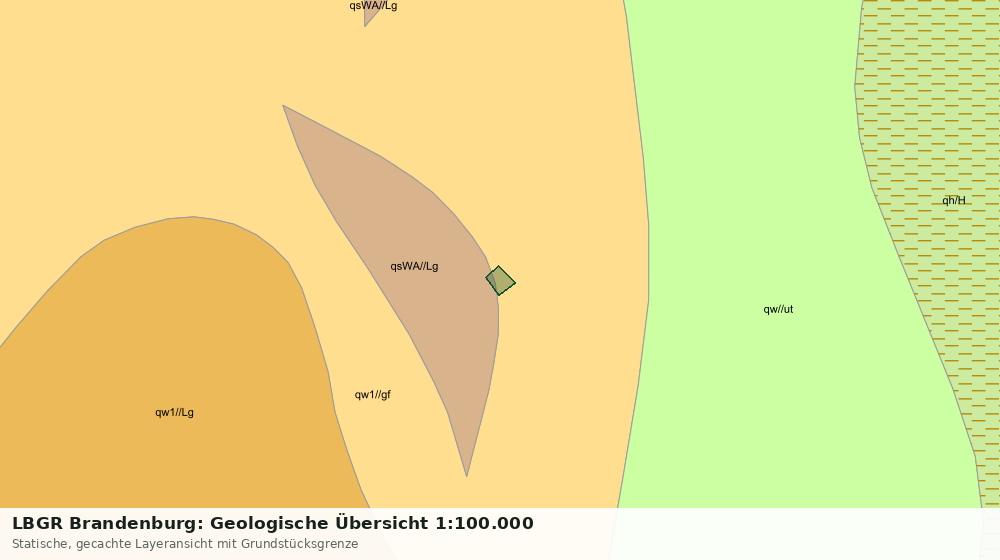 Statische Kartenansicht: LBGR Brandenburg: Geologische Übersicht 1:100.000