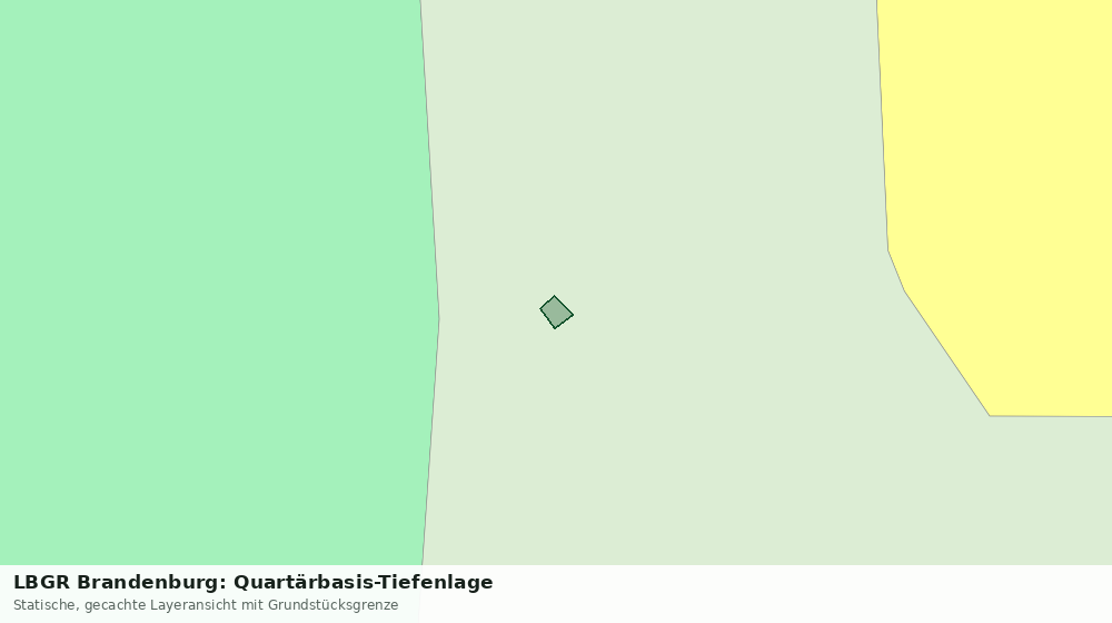 Statische Kartenansicht: LBGR Brandenburg: Quartärbasis-Tiefenlage