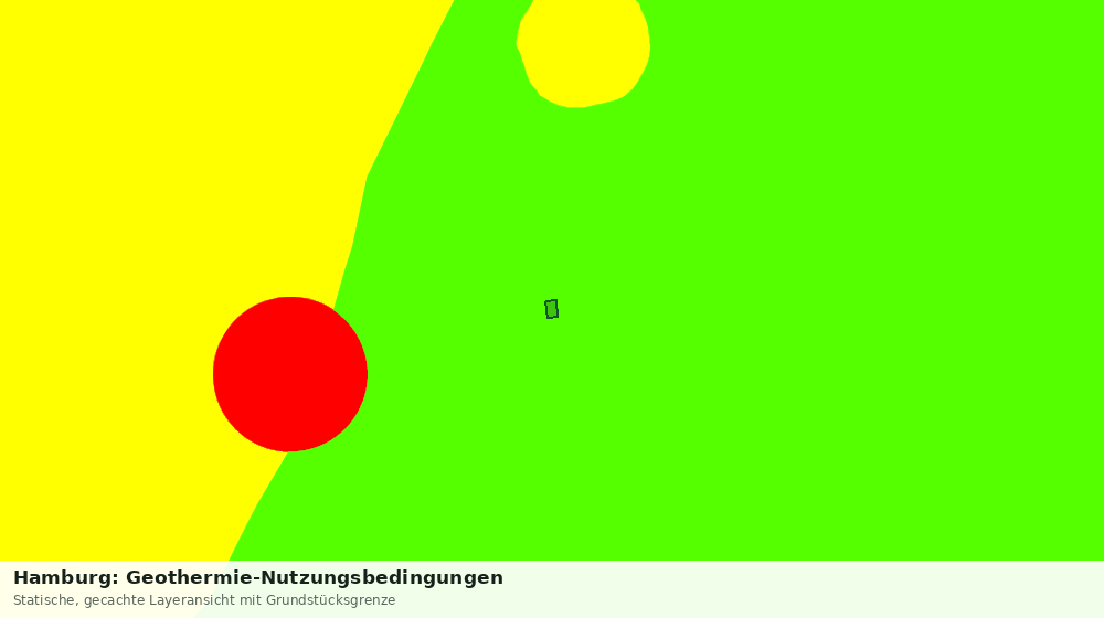 Statische Kartenansicht: Hamburg: Geothermie-Nutzungsbedingungen