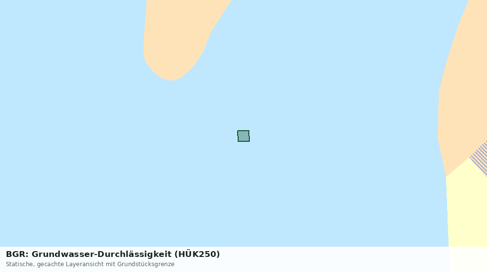 Statische Kartenansicht: BGR: Grundwasser-Durchlässigkeit (HÜK250)