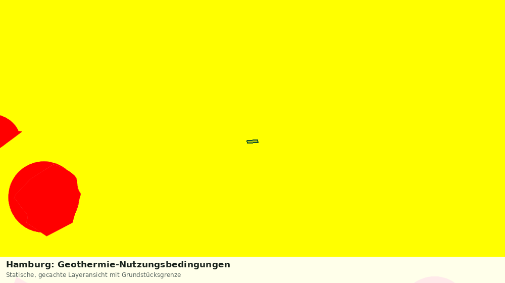 Statische Kartenansicht: Hamburg: Geothermie-Nutzungsbedingungen