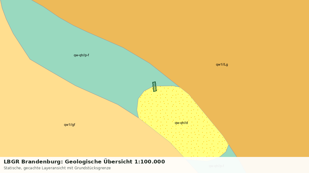 Statische Kartenansicht: LBGR Brandenburg: Geologische Übersicht 1:100.000