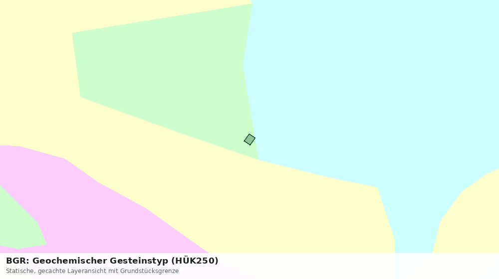 Statische Kartenansicht: BGR: Geochemischer Gesteinstyp (HÜK250)