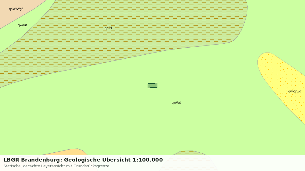 Statische Kartenansicht: LBGR Brandenburg: Geologische Übersicht 1:100.000
