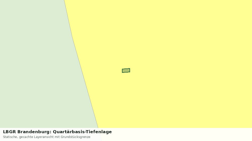 Statische Kartenansicht: LBGR Brandenburg: Quartärbasis-Tiefenlage