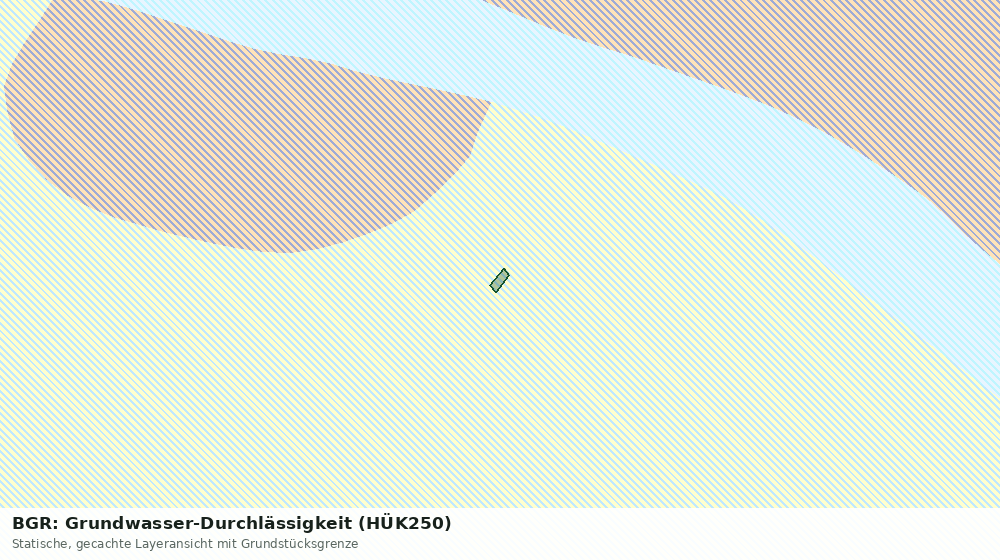 Statische Kartenansicht: BGR: Grundwasser-Durchlässigkeit (HÜK250)