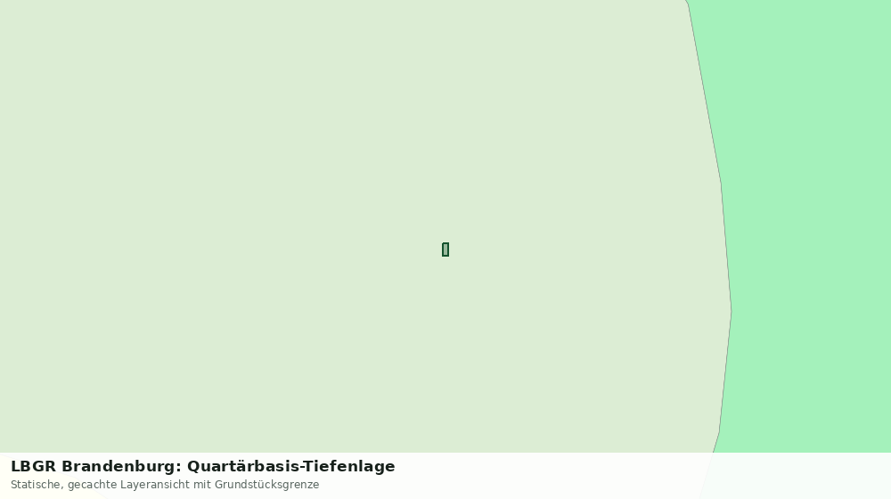 Statische Kartenansicht: LBGR Brandenburg: Quartärbasis-Tiefenlage