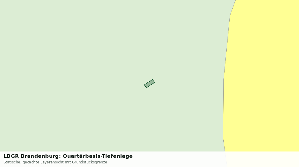 Statische Kartenansicht: LBGR Brandenburg: Quartärbasis-Tiefenlage