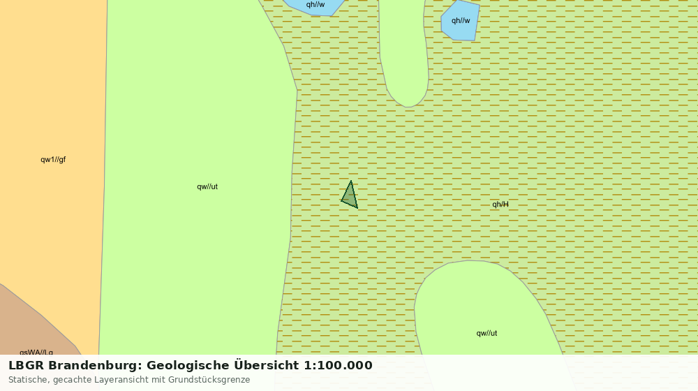 Statische Kartenansicht: LBGR Brandenburg: Geologische Übersicht 1:100.000