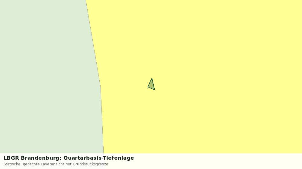 Statische Kartenansicht: LBGR Brandenburg: Quartärbasis-Tiefenlage