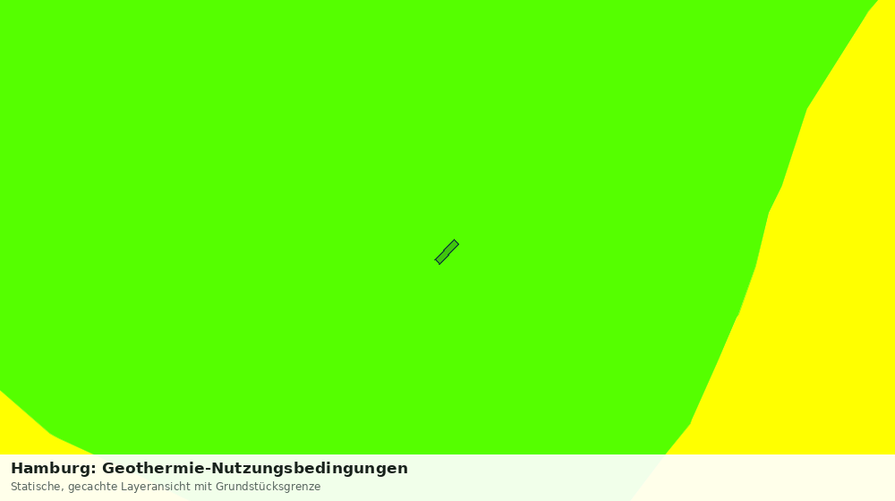 Statische Kartenansicht: Hamburg: Geothermie-Nutzungsbedingungen