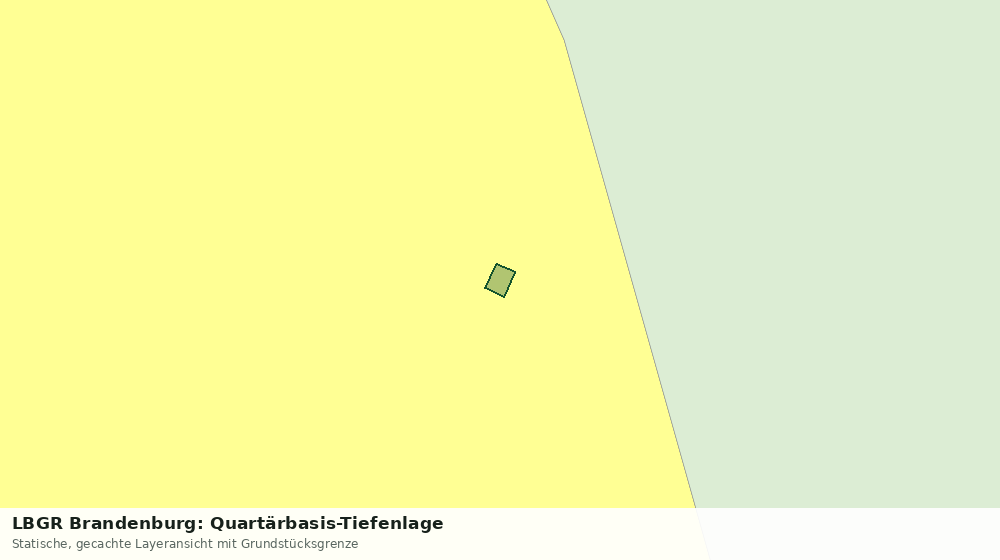 Statische Kartenansicht: LBGR Brandenburg: Quartärbasis-Tiefenlage