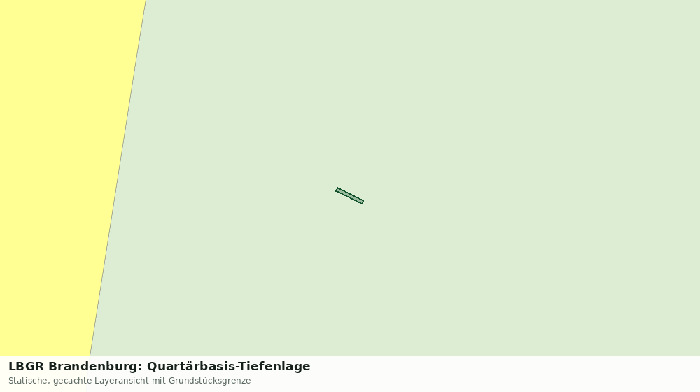 Statische Kartenansicht: LBGR Brandenburg: Quartärbasis-Tiefenlage