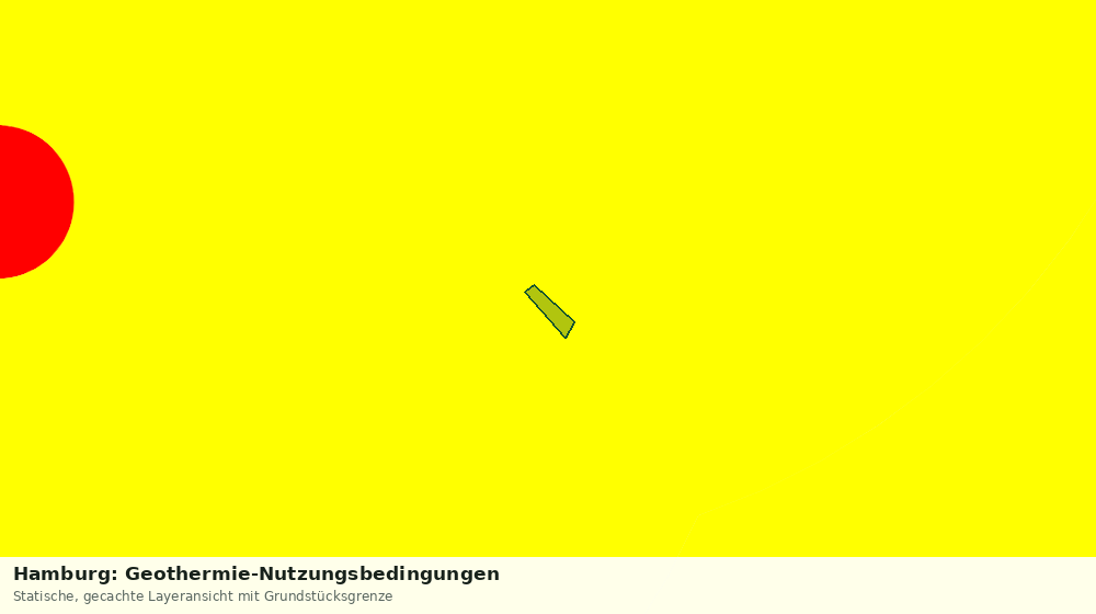 Statische Kartenansicht: Hamburg: Geothermie-Nutzungsbedingungen