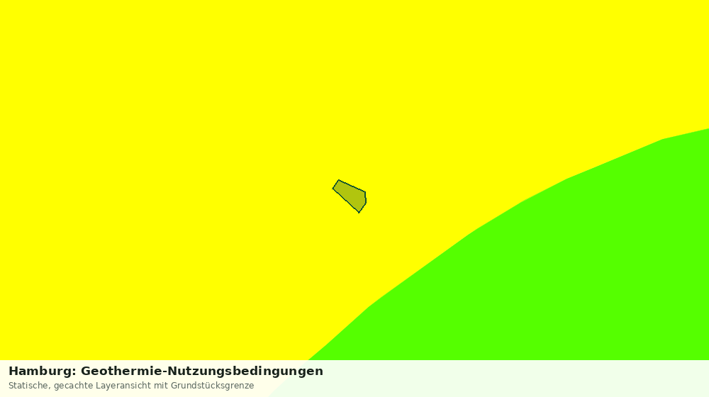 Statische Kartenansicht: Hamburg: Geothermie-Nutzungsbedingungen