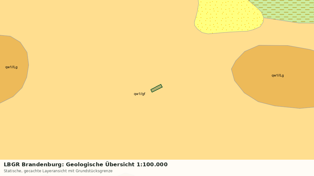 Statische Kartenansicht: LBGR Brandenburg: Geologische Übersicht 1:100.000