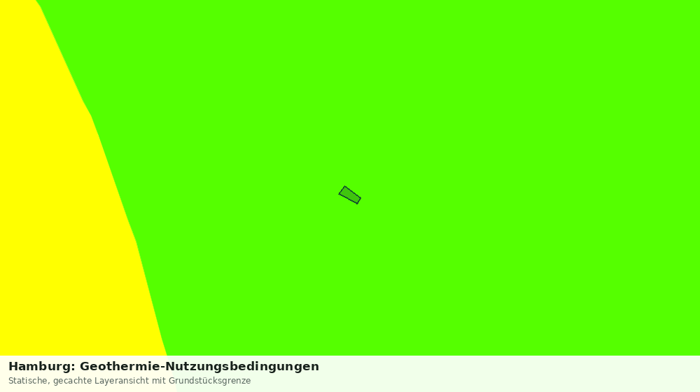 Statische Kartenansicht: Hamburg: Geothermie-Nutzungsbedingungen