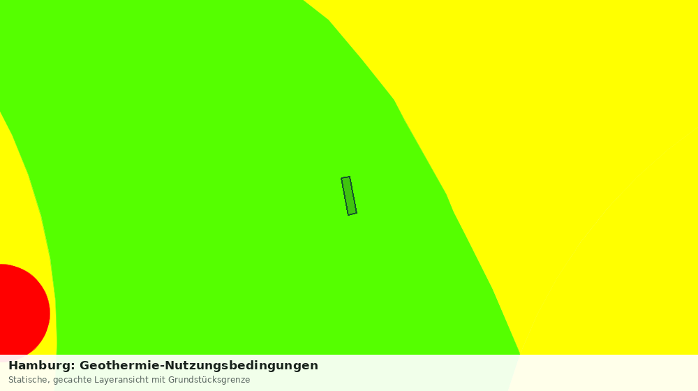 Statische Kartenansicht: Hamburg: Geothermie-Nutzungsbedingungen