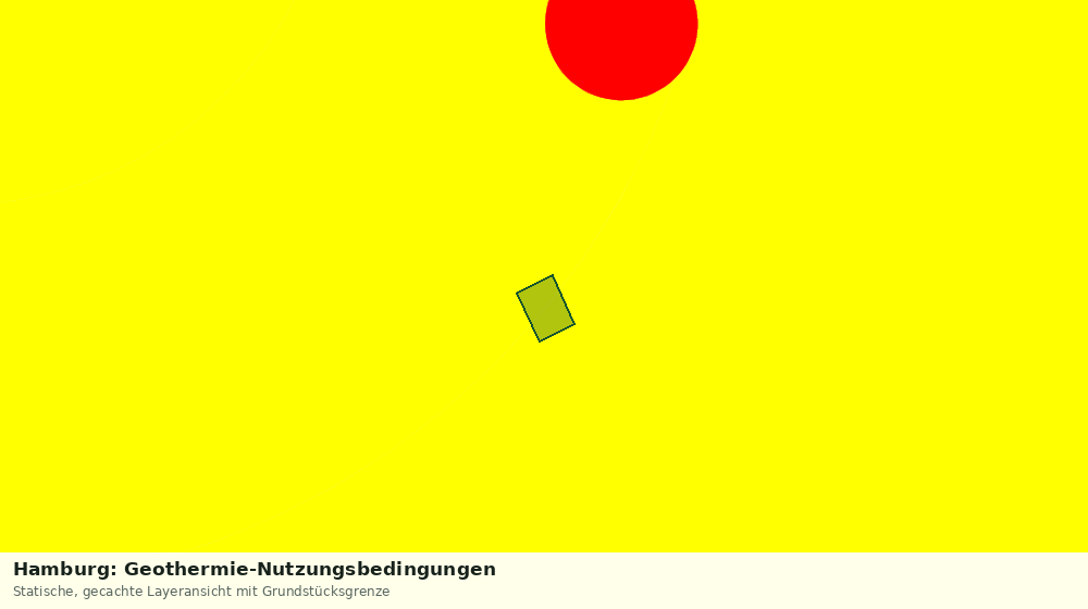 Statische Kartenansicht: Hamburg: Geothermie-Nutzungsbedingungen