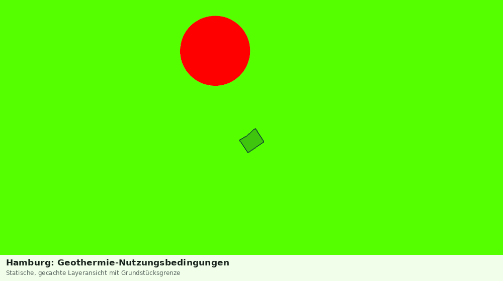 Statische Kartenansicht: Hamburg: Geothermie-Nutzungsbedingungen