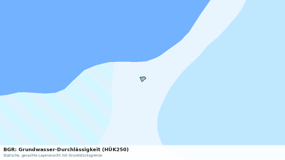 Statische Kartenansicht: BGR: Grundwasser-Durchlässigkeit (HÜK250)