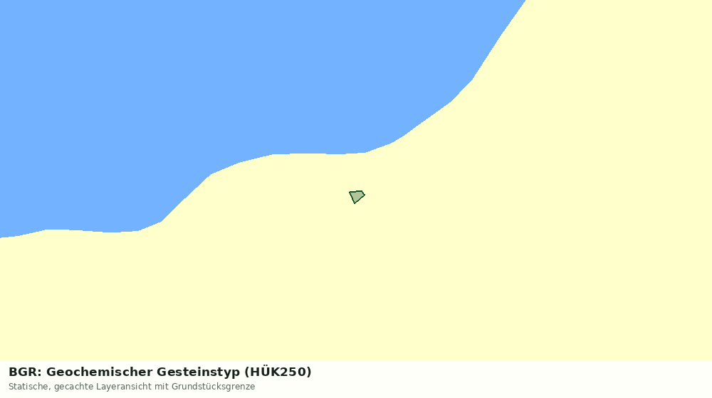 Statische Kartenansicht: BGR: Geochemischer Gesteinstyp (HÜK250)