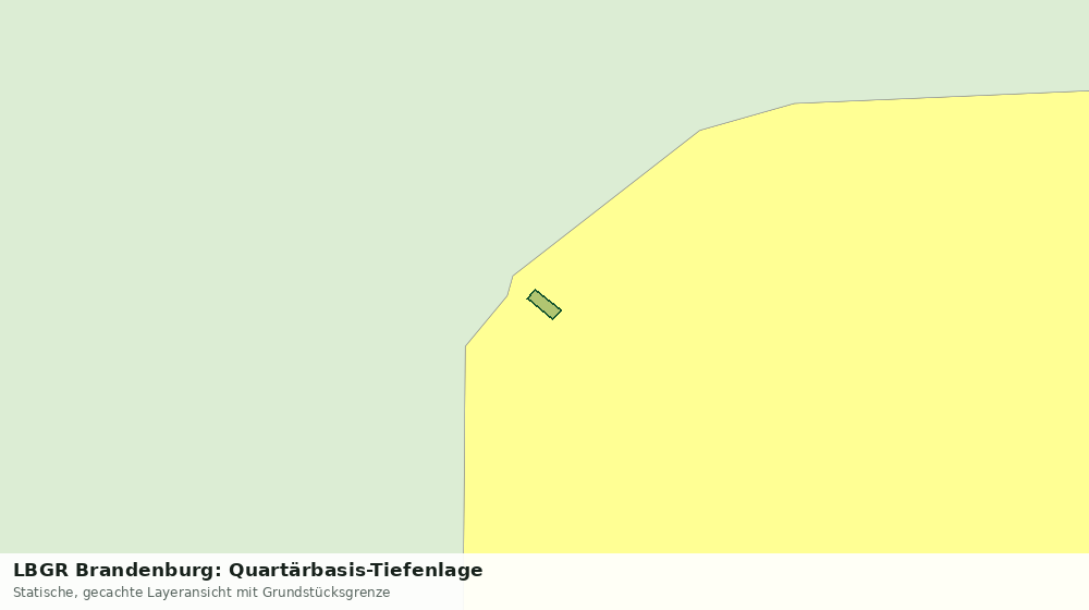 Statische Kartenansicht: LBGR Brandenburg: Quartärbasis-Tiefenlage