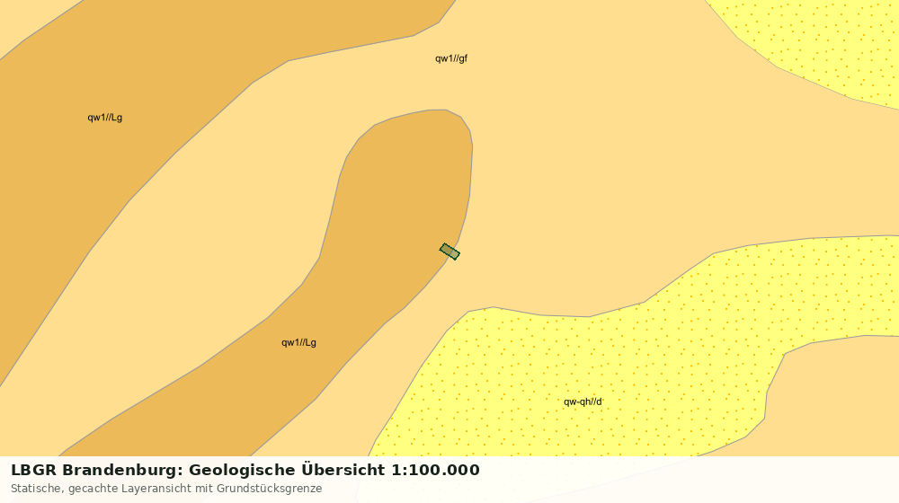 Statische Kartenansicht: LBGR Brandenburg: Geologische Übersicht 1:100.000