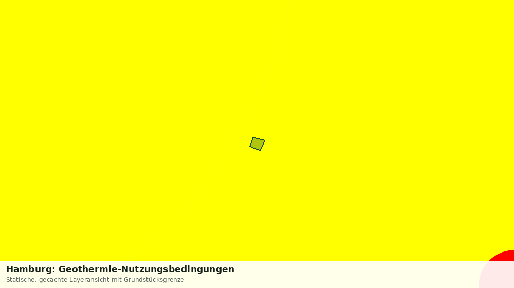 Statische Kartenansicht: Hamburg: Geothermie-Nutzungsbedingungen