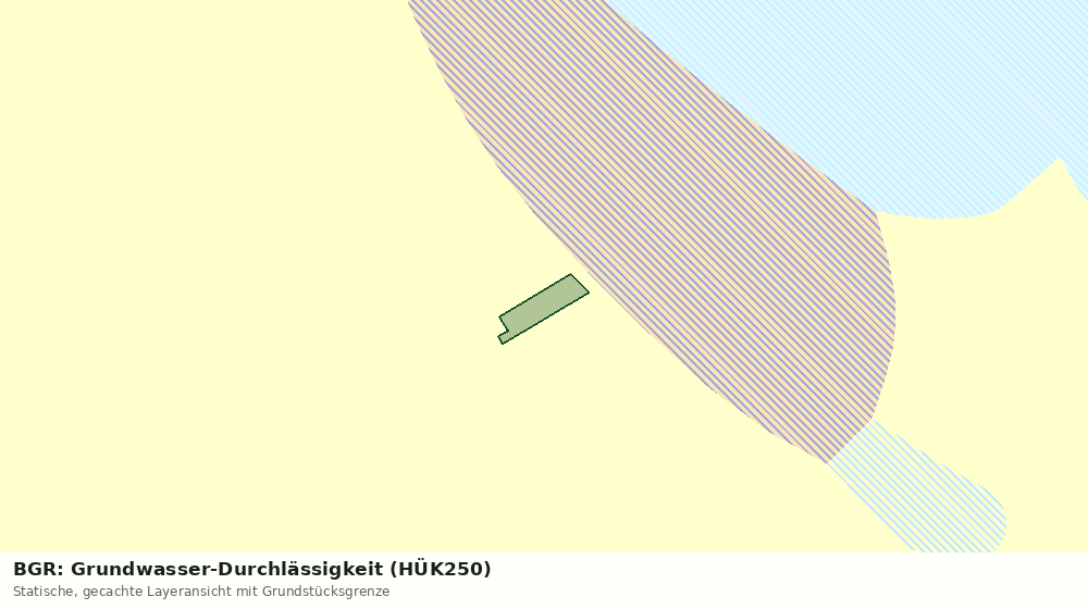 Statische Kartenansicht: BGR: Grundwasser-Durchlässigkeit (HÜK250)