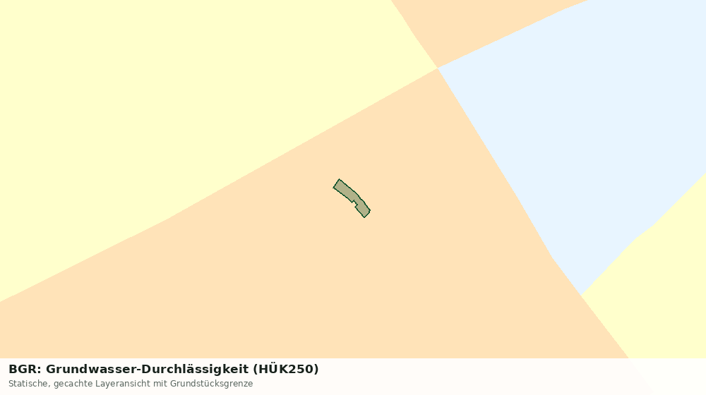Statische Kartenansicht: BGR: Grundwasser-Durchlässigkeit (HÜK250)