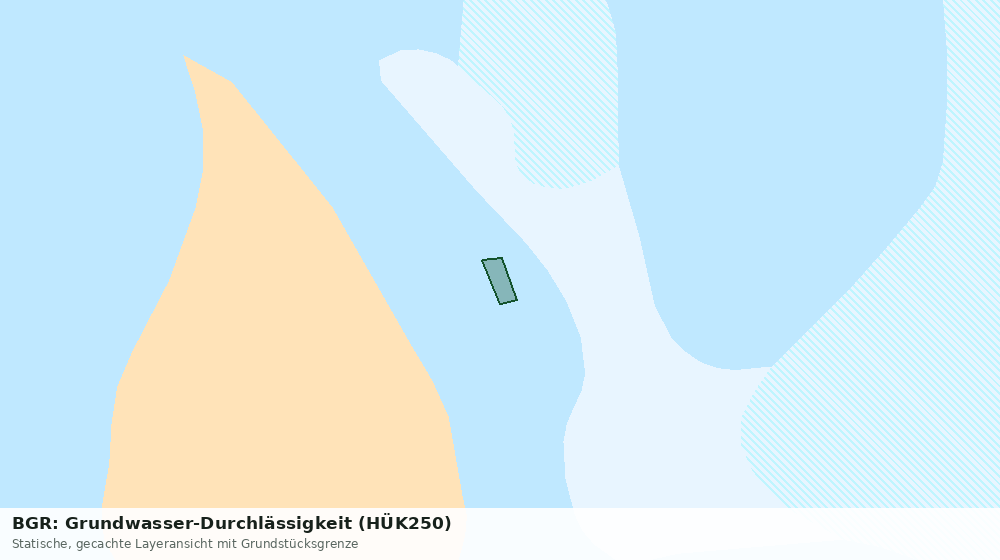 Statische Kartenansicht: BGR: Grundwasser-Durchlässigkeit (HÜK250)
