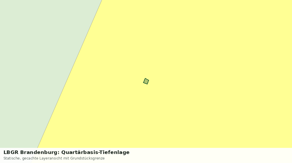 Statische Kartenansicht: LBGR Brandenburg: Quartärbasis-Tiefenlage