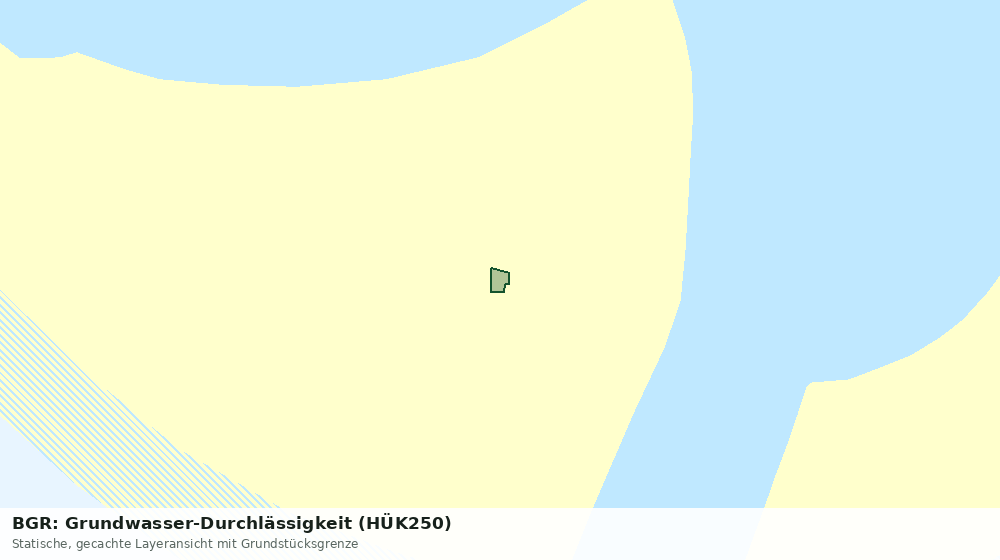 Statische Kartenansicht: BGR: Grundwasser-Durchlässigkeit (HÜK250)