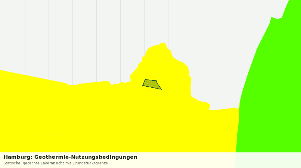 Statische Kartenansicht: Hamburg: Geothermie-Nutzungsbedingungen