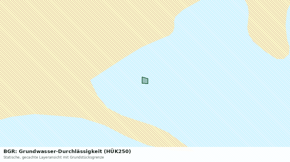 Statische Kartenansicht: BGR: Grundwasser-Durchlässigkeit (HÜK250)