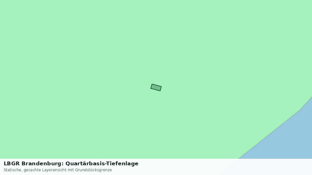 Statische Kartenansicht: LBGR Brandenburg: Quartärbasis-Tiefenlage