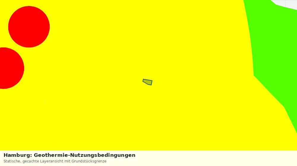 Statische Kartenansicht: Hamburg: Geothermie-Nutzungsbedingungen