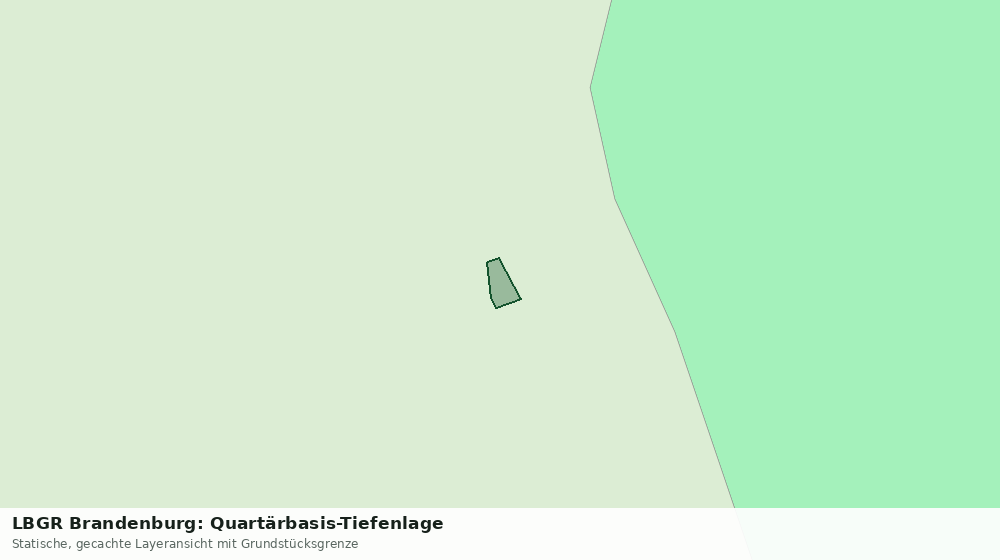 Statische Kartenansicht: LBGR Brandenburg: Quartärbasis-Tiefenlage