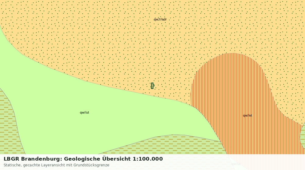 Statische Kartenansicht: LBGR Brandenburg: Geologische Übersicht 1:100.000