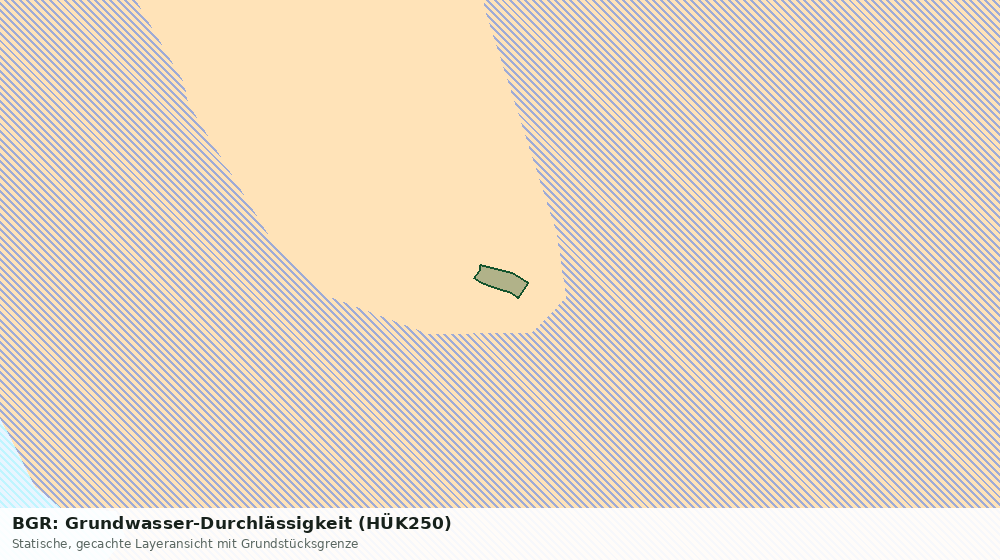 Statische Kartenansicht: BGR: Grundwasser-Durchlässigkeit (HÜK250)